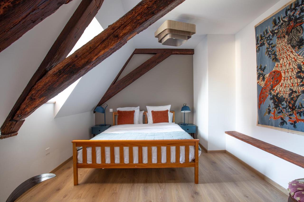 Le Rhenanus Jacques Taurellus - Appartement Duplex Au Calme - Centre Ville - Parking Gratuit Sélestat Eksteriør billede